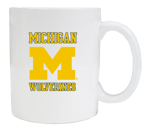 Michigan Wolverines White Ceramic NCAA Fan Mug (White)