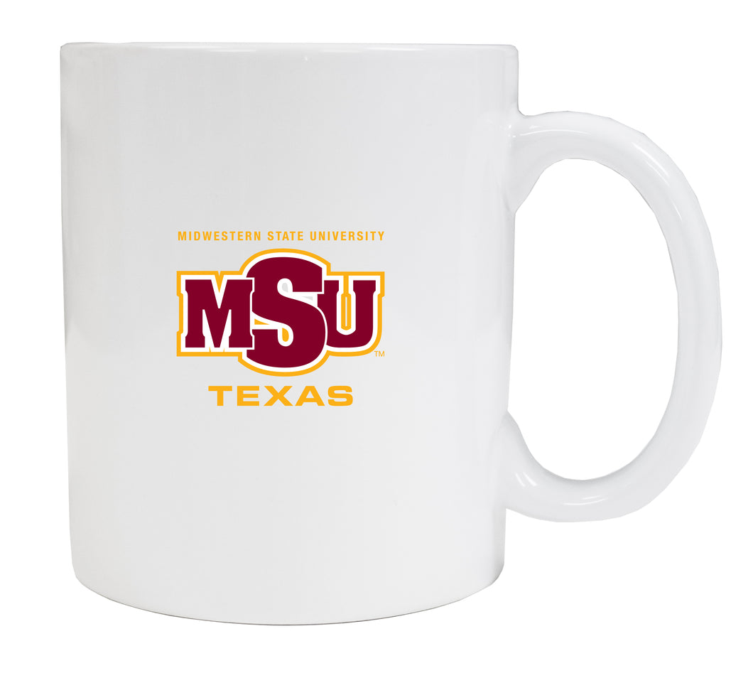 Midwestern University Mustangs White Ceramic Mug (White).