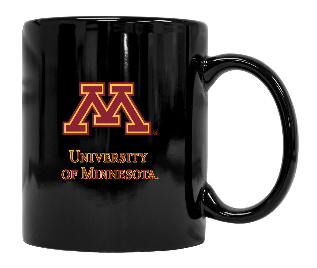 Minnesota Gophers Black Ceramic Coffee Mug 2-Pack (Black).