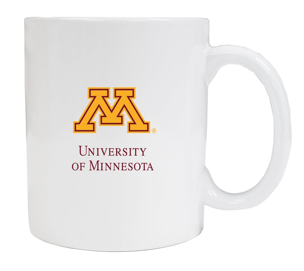Minnesota Gophers White Ceramic Coffee NCAA Fan Mug 2-Pack (White)