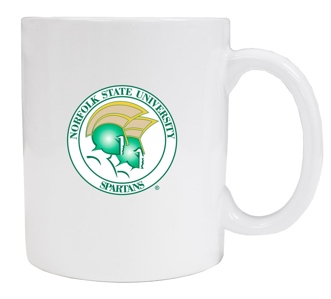 Norfolk State University White Ceramic Coffee Mug 2-Pack (White).