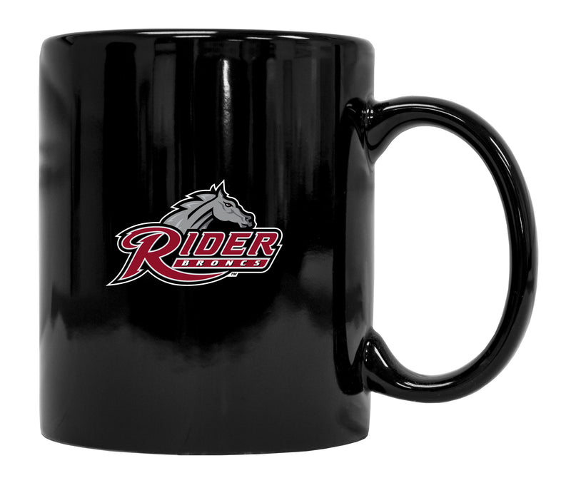 Rider University Broncs Black Ceramic NCAA Fan Mug 2-Pack (Black)