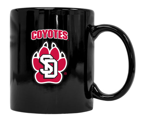 South Dakota Coyotes Black Ceramic NCAA Fan Mug 2-Pack (Black)