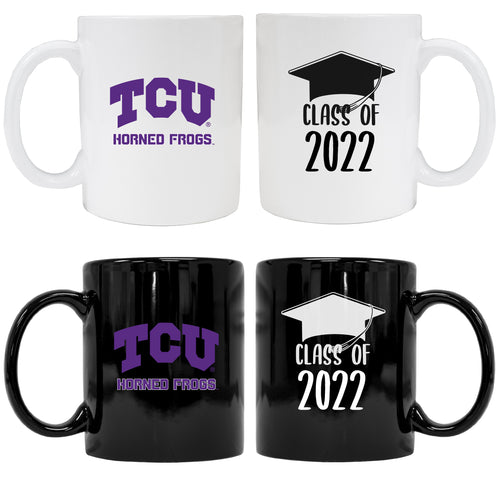 Texas Christian University Grad Ceramic Coffee Mug White
