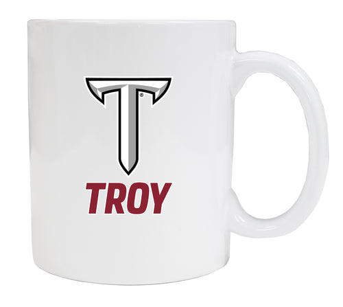 Troy University White Ceramic Coffee NCAA Fan Mug 2-Pack (White)