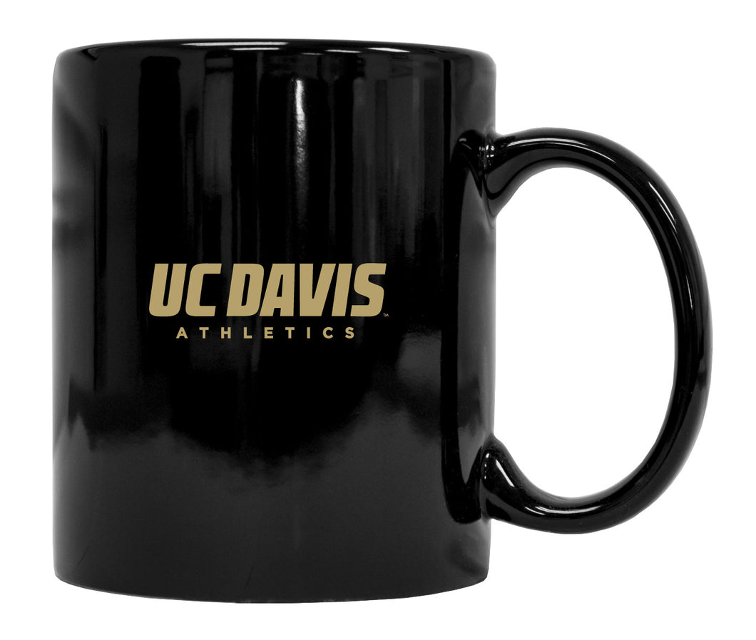 UC Davis Aggies Black Ceramic Coffee NCAA Fan Mug 2-Pack (Black)