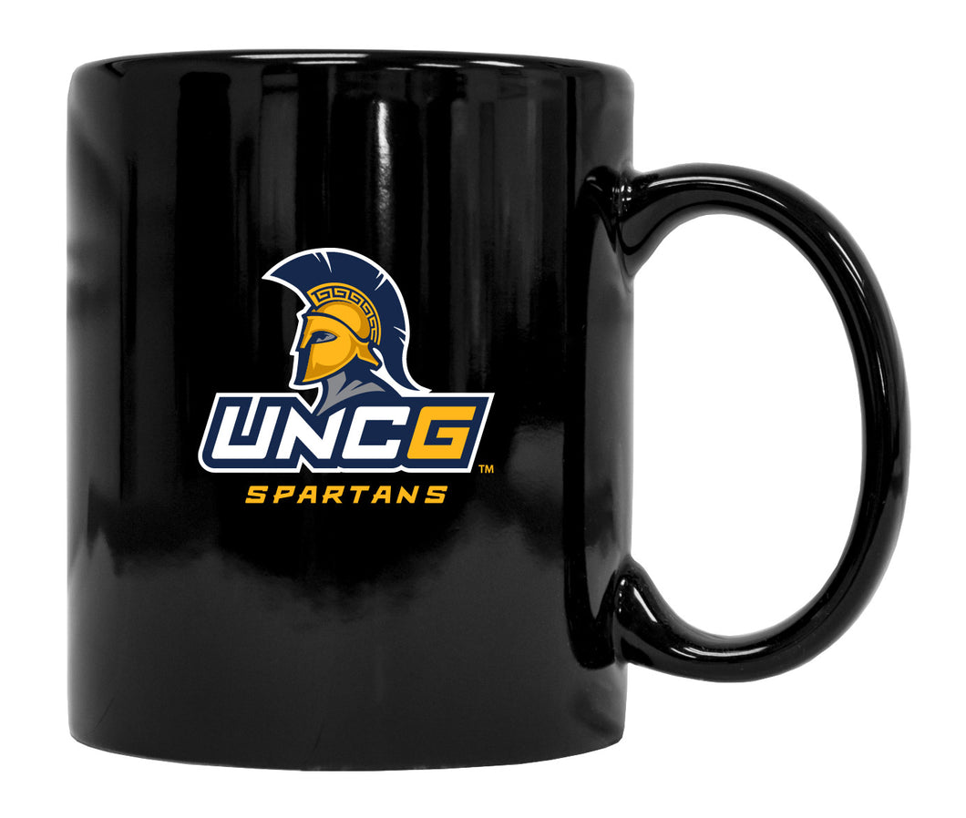 North Carolina Greensboro Spartans Black Ceramic Coffee Mug 2-Pack (Black).