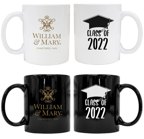 William and Mary Grad Ceramic Coffee Mug Black