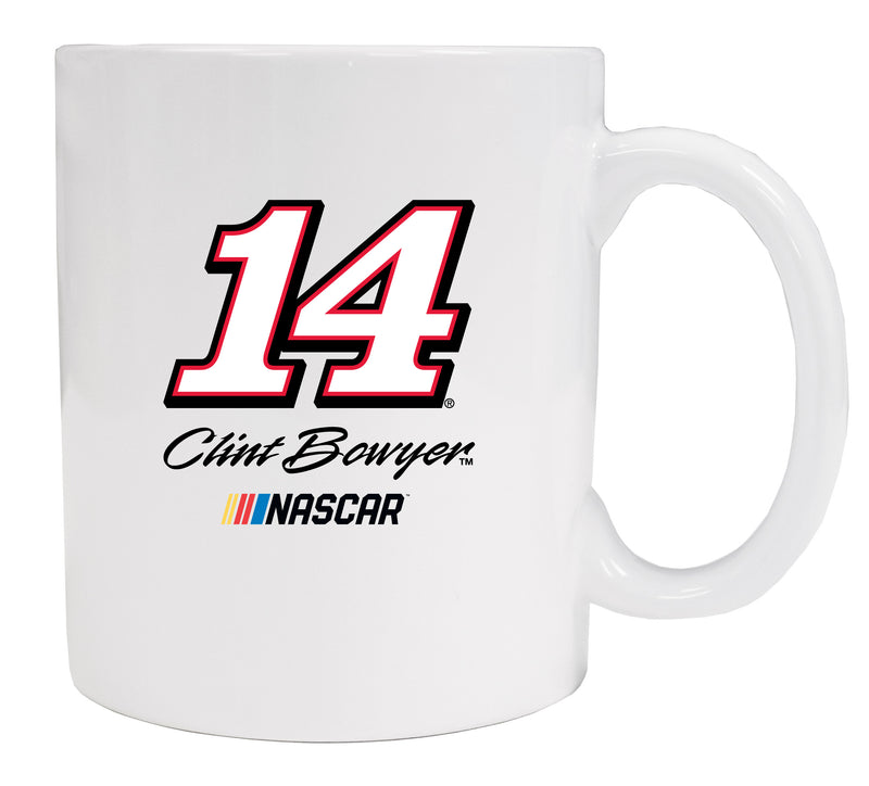 Clint Bowyer #14 Ceramic White Mug New for 2020 (White).