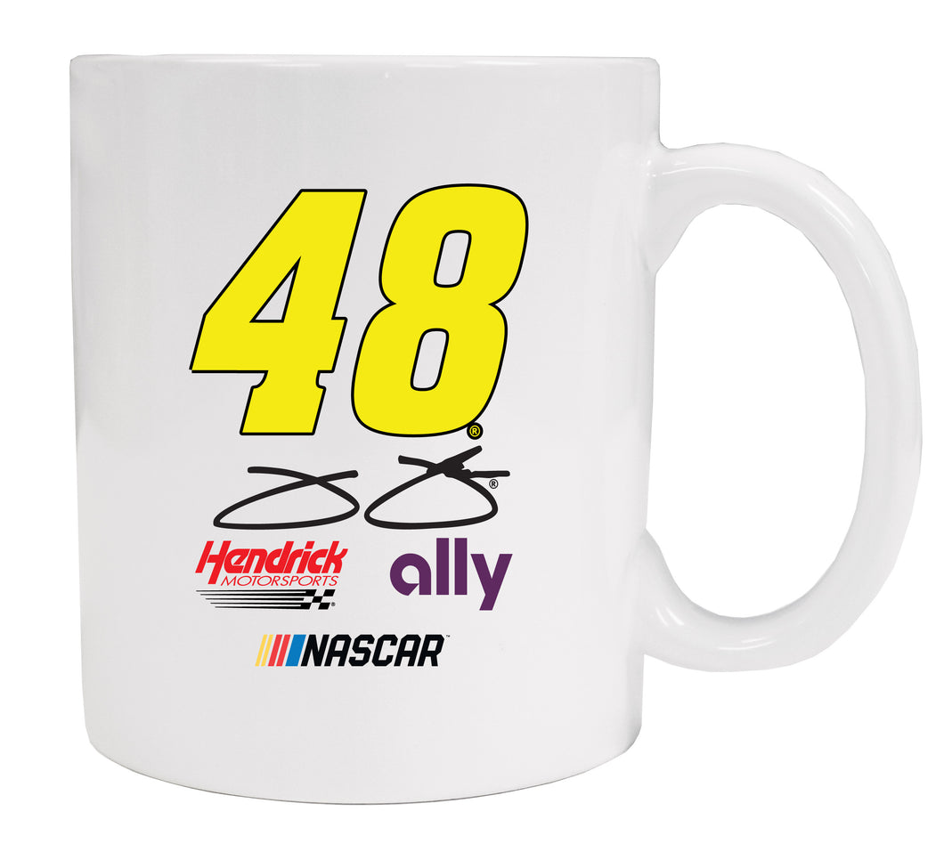 R and R Imports, Inc Jimmie Johnson #48 Ceramic White Mug New for 2020 (White).