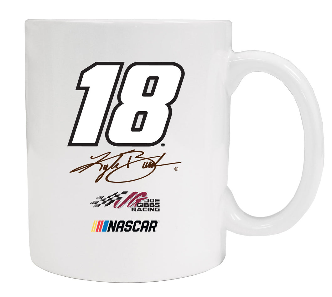 Kyle Busch #18 Ceramic White Mug New for 2020 (White).