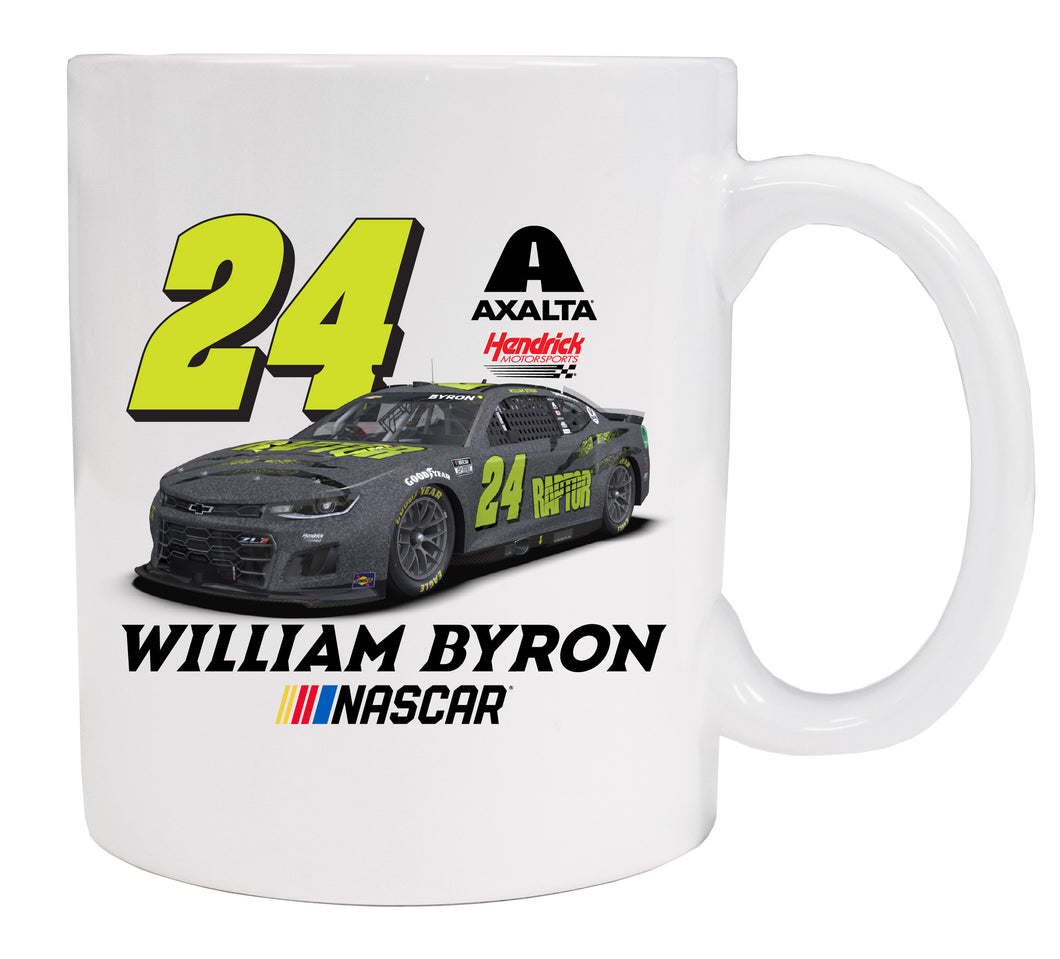 #24 William Byron Raptor Ceramic Coffee Mug Car Design