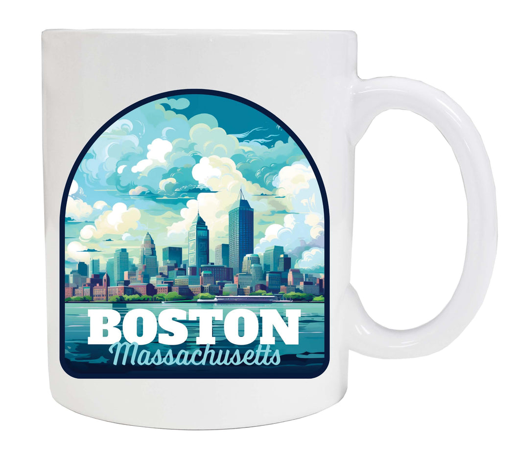 Boston Massachusetts A Souvenir  12 oz Ceramic Coffee Mug