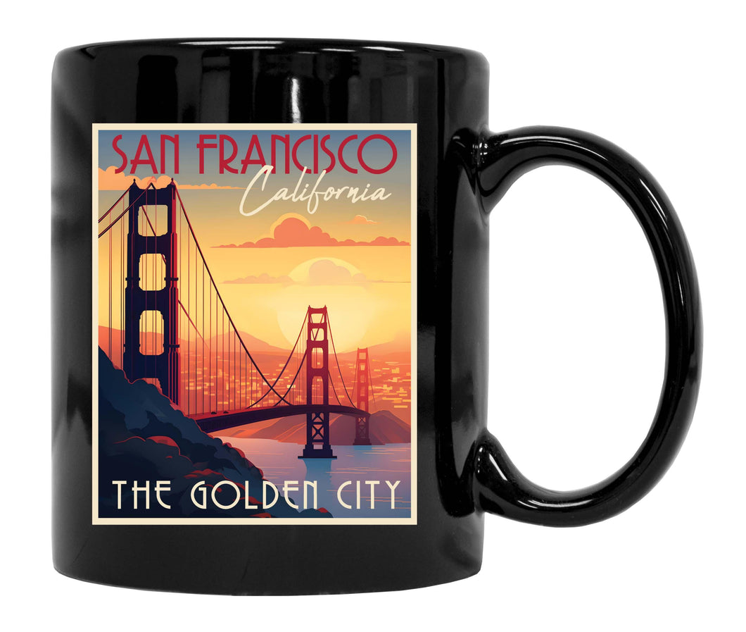 San Francisco California B Souvenir  12 oz Ceramic Coffee Mug