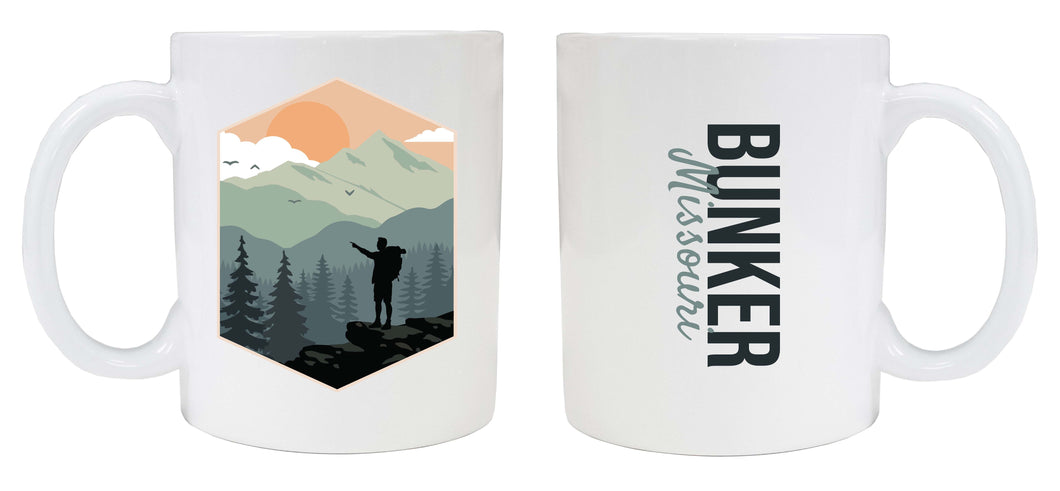 Bunker Missouri Souvenir Hike Outdoors Design 8oz Coffee Mug 2-Pack