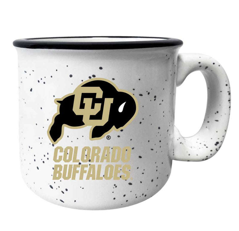 Colorado Buffaloes Speckled Ceramic Camper Coffee Mug - Choose Your Color