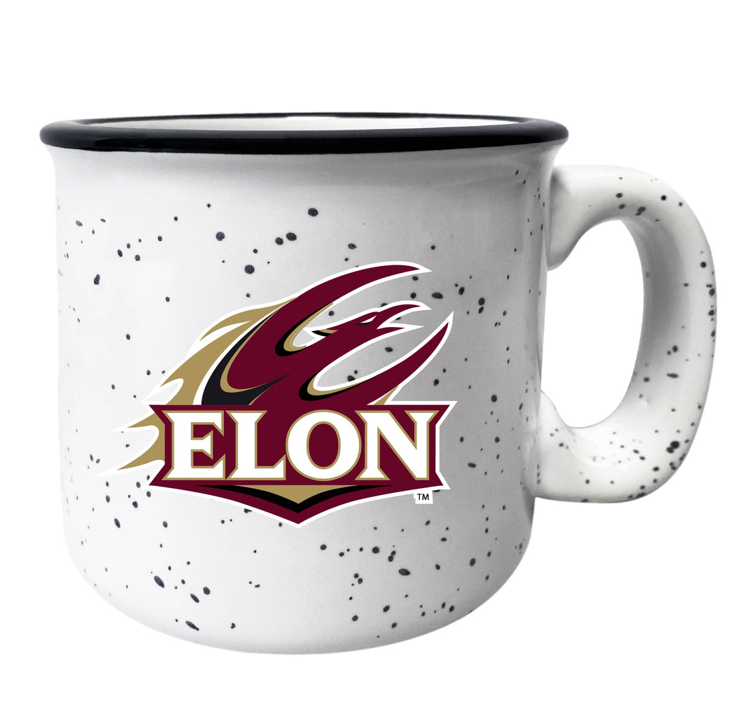 Elon University Speckled Ceramic Camper Coffee Mug - Choose Your Color