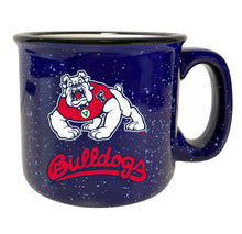 Load image into Gallery viewer, Fresno State Bulldogs Speckled Ceramic Camper Coffee Mug - Choose Your Color
