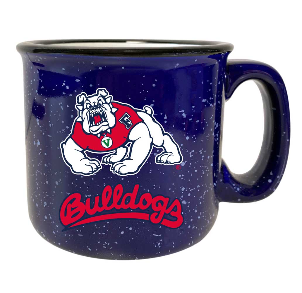 Fresno State Bulldogs Speckled Ceramic Camper Coffee Mug - Choose Your Color