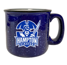 Load image into Gallery viewer, Hampton University Speckled Ceramic Camper Coffee Mug - Choose Your Color
