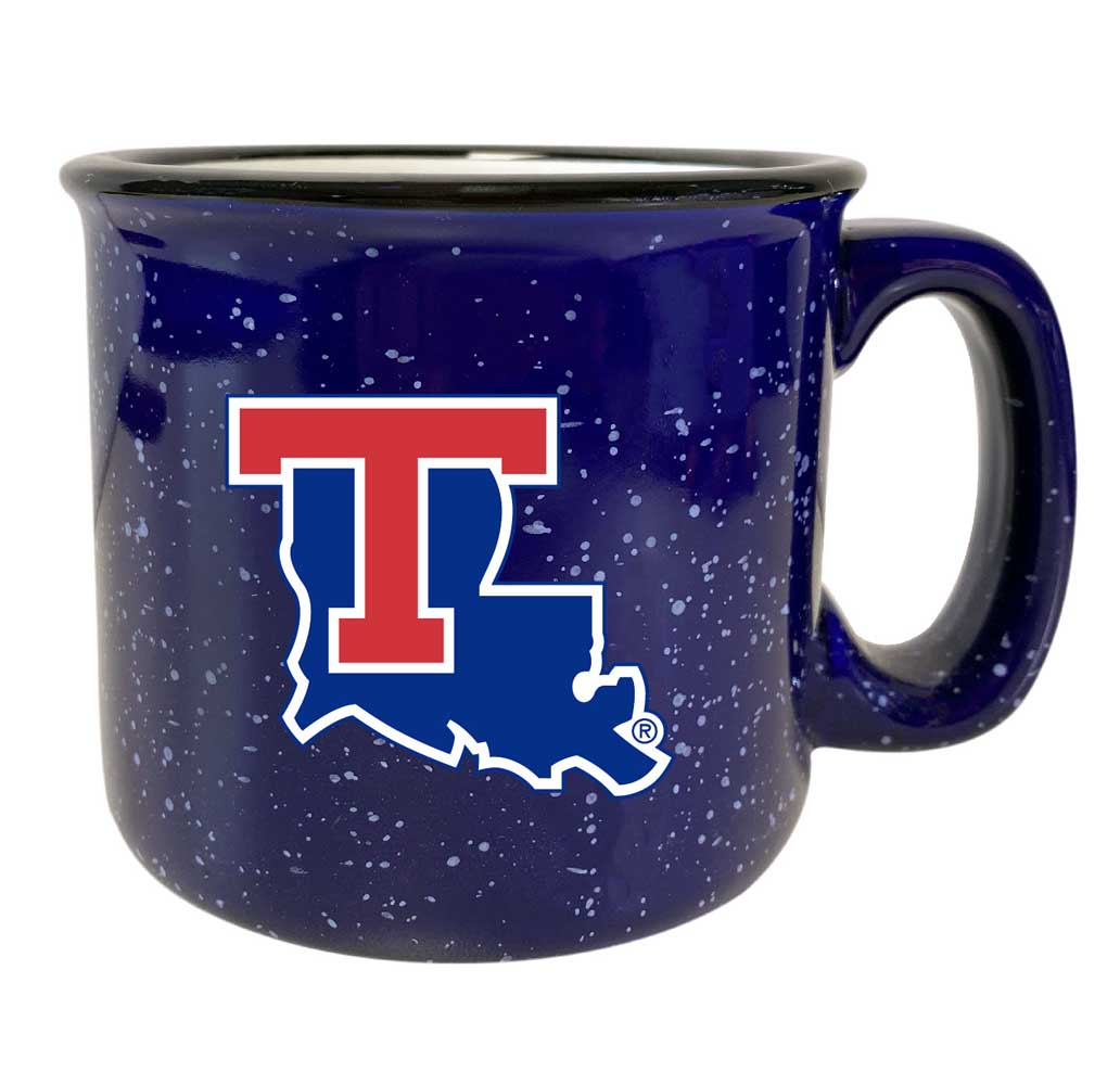 Louisiana Tech Bulldogs Speckled Ceramic Camper Coffee Mug - Choose Your Color