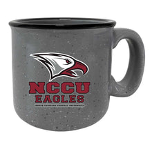 Load image into Gallery viewer, North Carolina Central Eagles Speckled Ceramic Camper Coffee Mug - Choose Your Color
