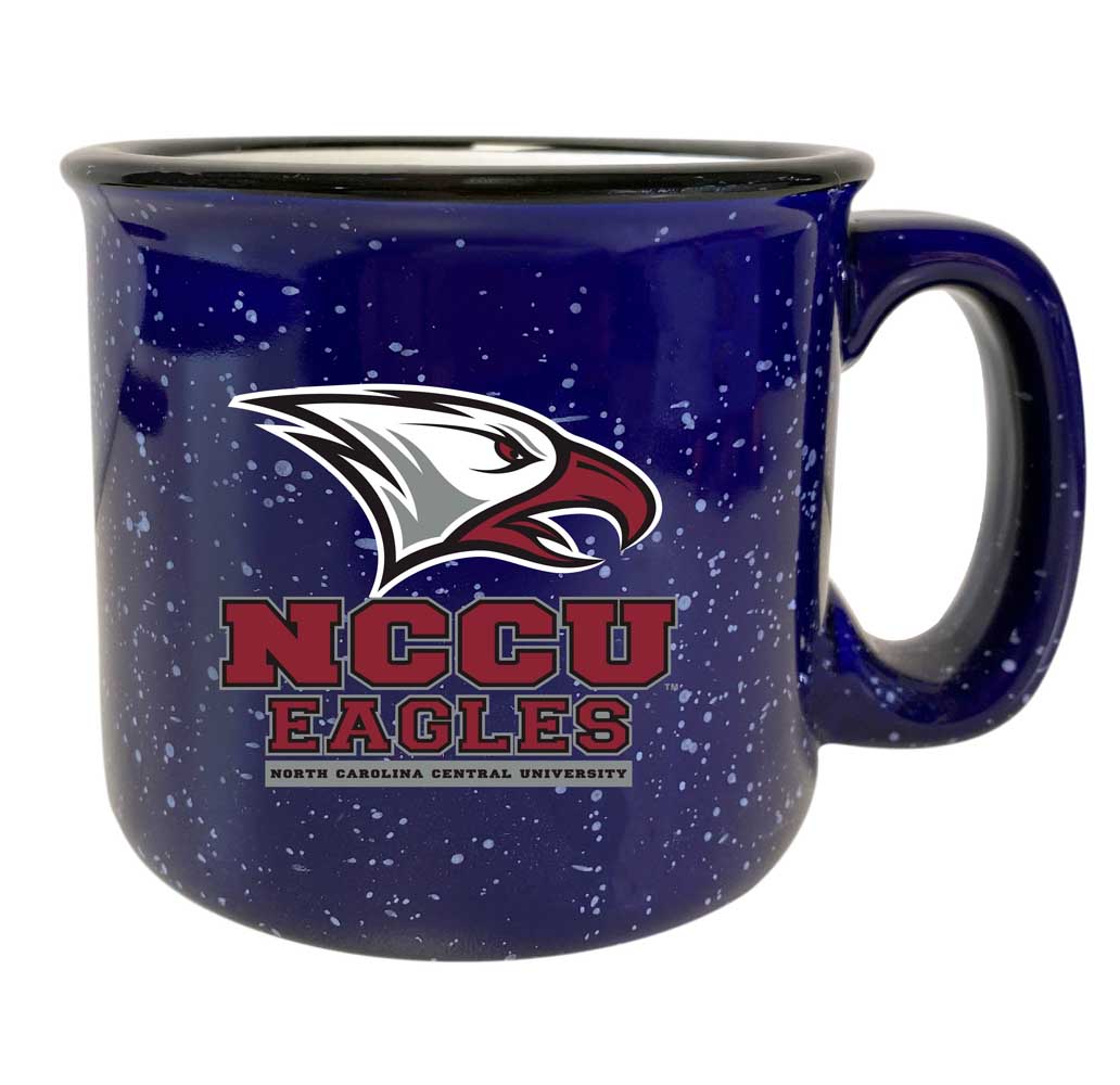 North Carolina Central Eagles Speckled Ceramic Camper Coffee Mug - Choose Your Color