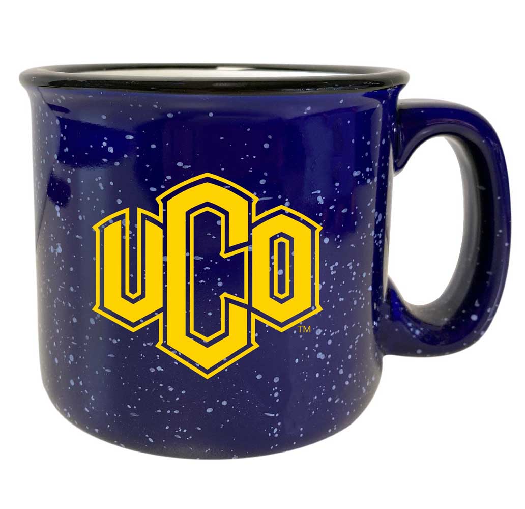 University of Central Oklahoma Bronchos Speckled Ceramic Camper Coffee Mug - Choose Your Color