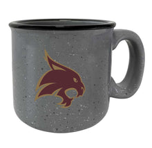 Load image into Gallery viewer, Texas State Bobcats Speckled Ceramic Camper Coffee Mug - Choose Your Color
