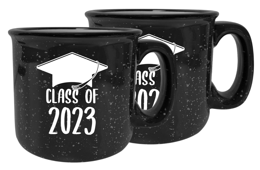 Class of 2023 Grad Speckled Ceramic Camper Coffee Mug 16oz