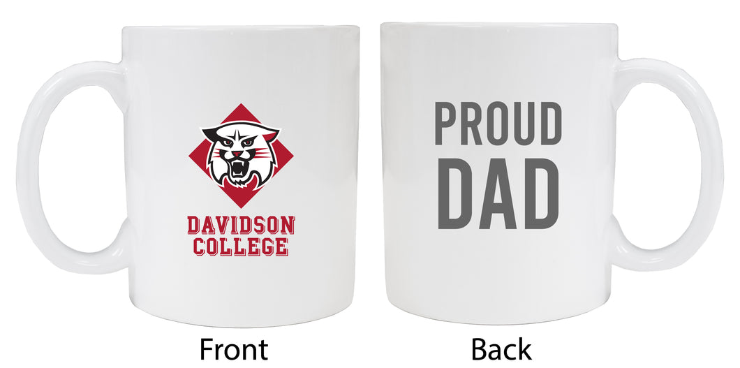 Davidson College Proud Dad Ceramic Coffee Mug - White