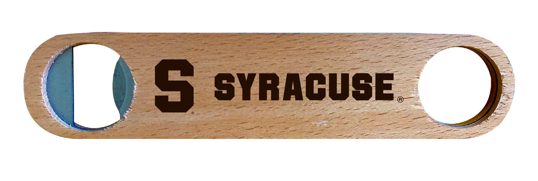 Syracuse Orange Laser Etched Wooden Bottle Opener College Logo Design