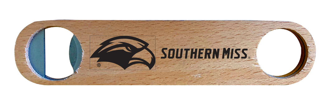 Southern Mississippi Golden Eagles NCAA Elegant Laser-Etched Wooden Bottle Opener - Collegiate Bar Accessory