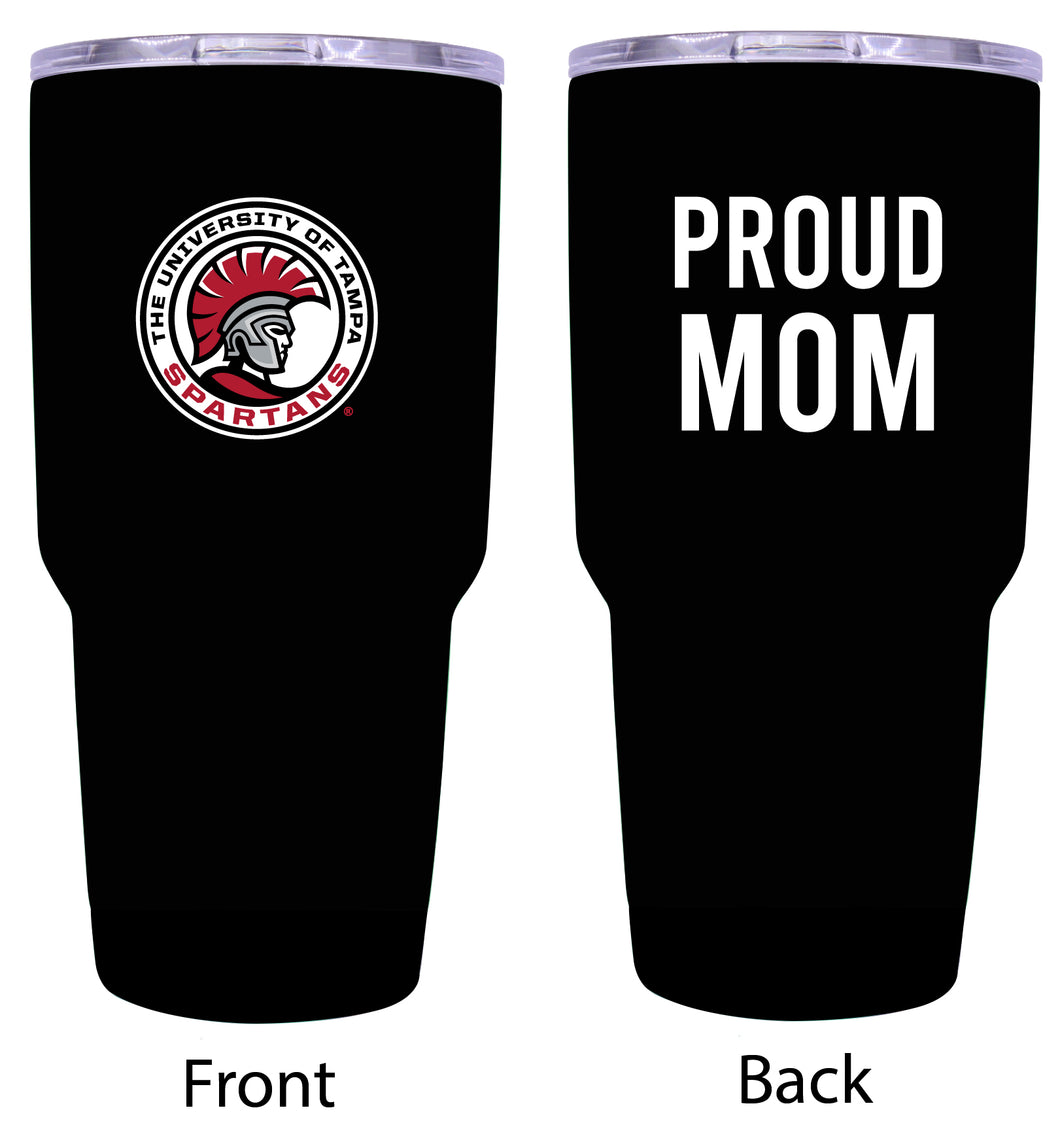University of Tampa Spartans Proud Mom 24 oz Insulated Stainless Steel Tumbler - Black
