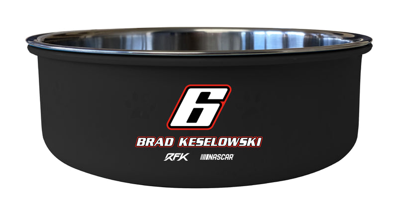 #6 Brad Keselowski Officially Licensed 5x2.25 Pet Bowl