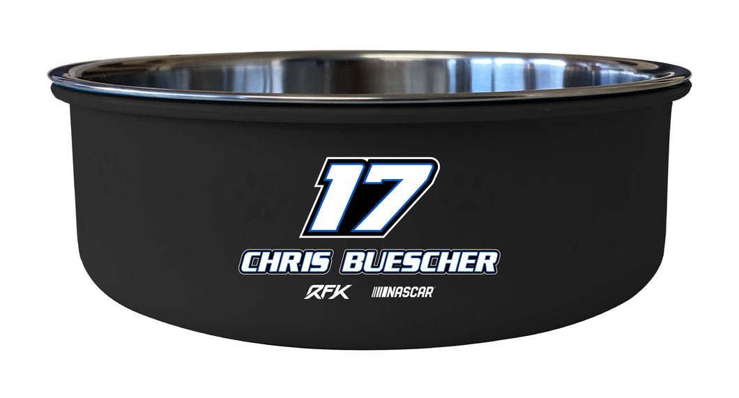 #17 Chris Buescher Officially Licensed 5x2.25 Pet Bowl