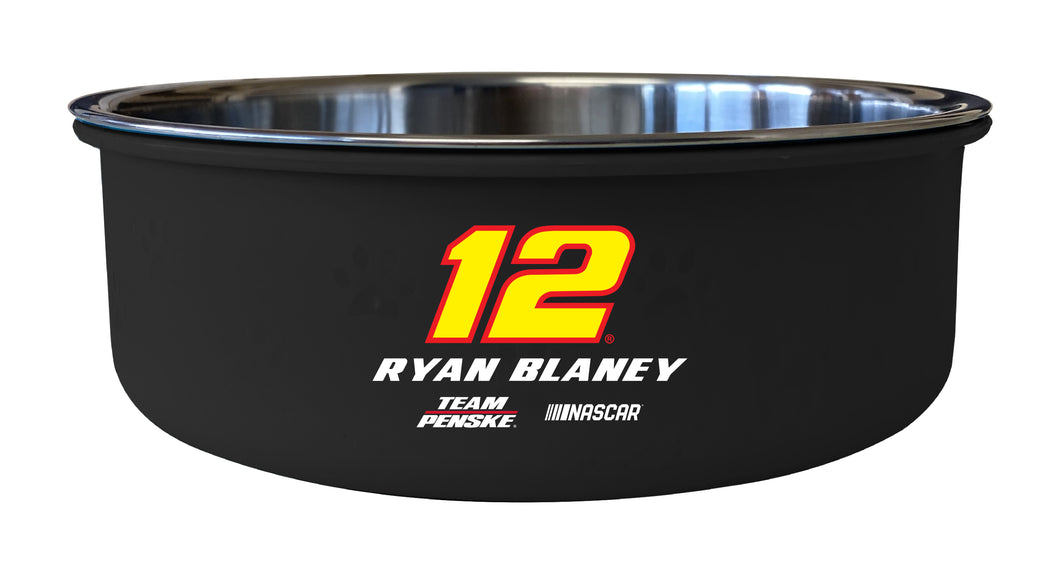 #12 Ryan Blaney Officially Licensed 5x2.25 Pet Bowl