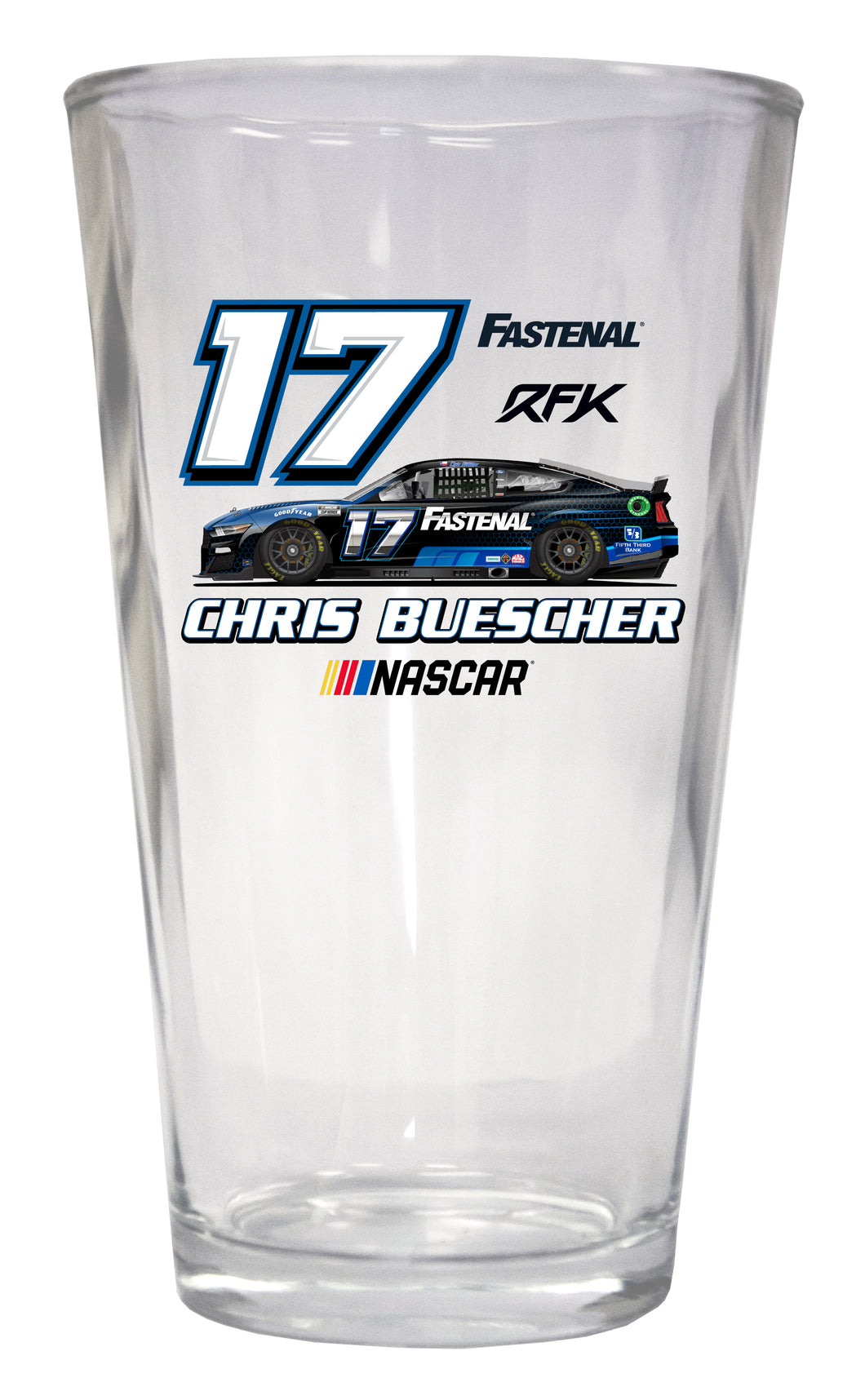 #17 Chris Buescher  Pint Glass