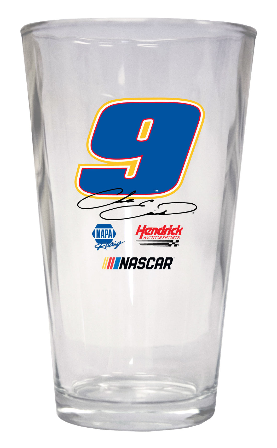 R and R Imports Chase Elliott #9 Officially Licensed NASCAR Pint Glass New for 2020