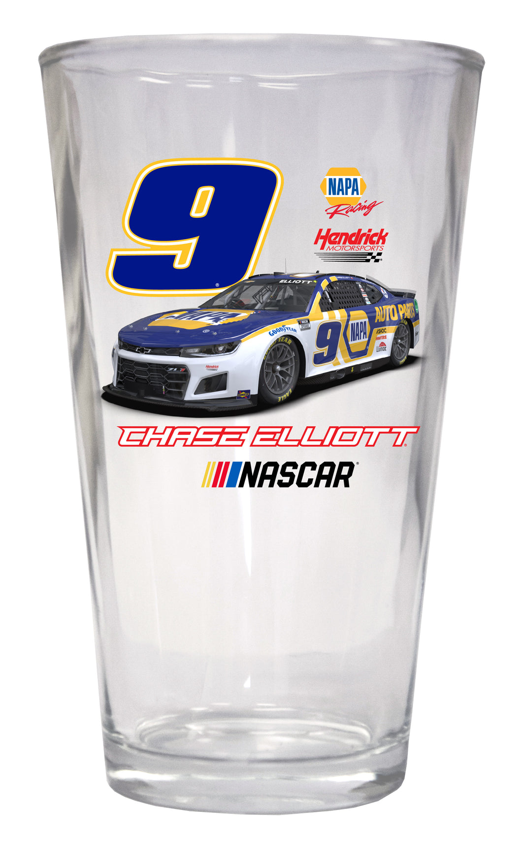 #9 Chase Elliott  Pint Glass Car Design