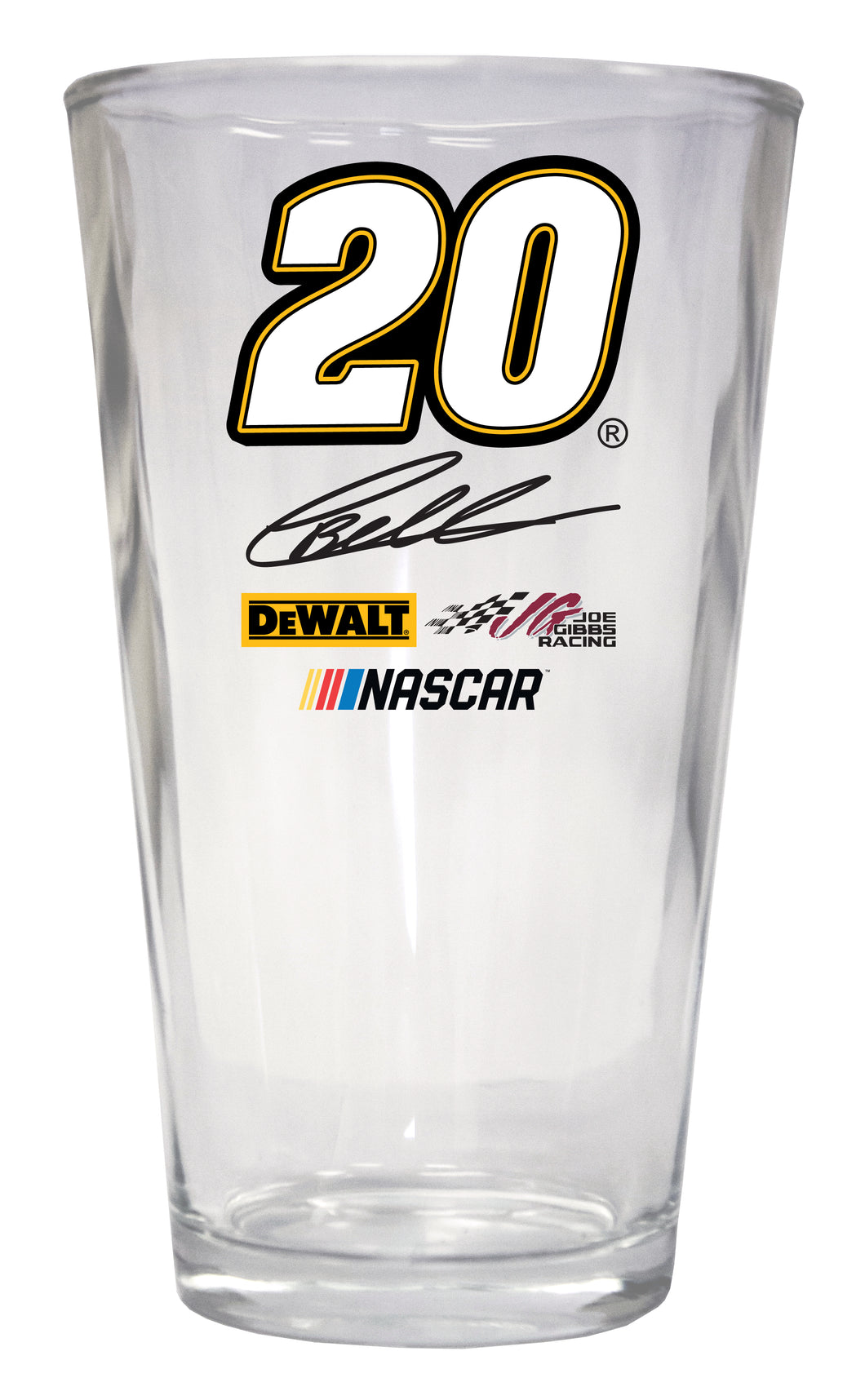 Christopher Bell #20 NASCAR Cup Series 16 oz Pint Glass