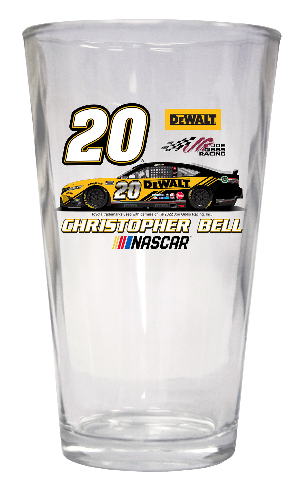 #20 Christopher Bell  Pint Glass