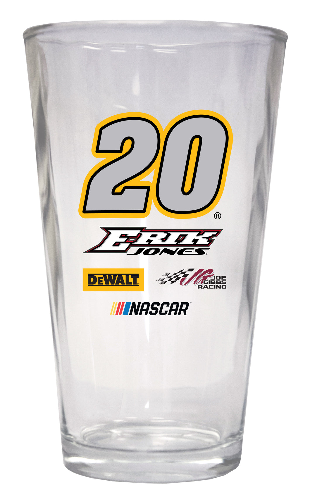 Erik Jones #20  NASCAR Pint Glass New for 2020