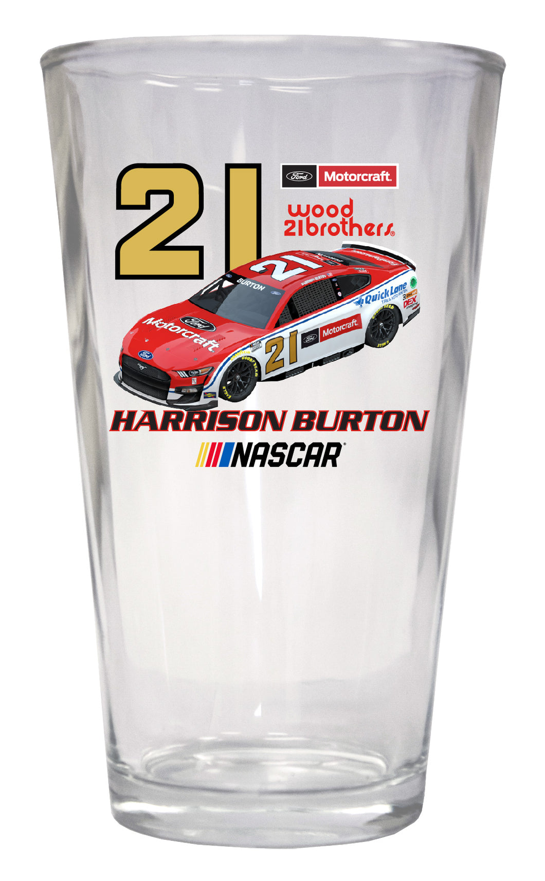 #21 Harrison Burton  Pint Glass
