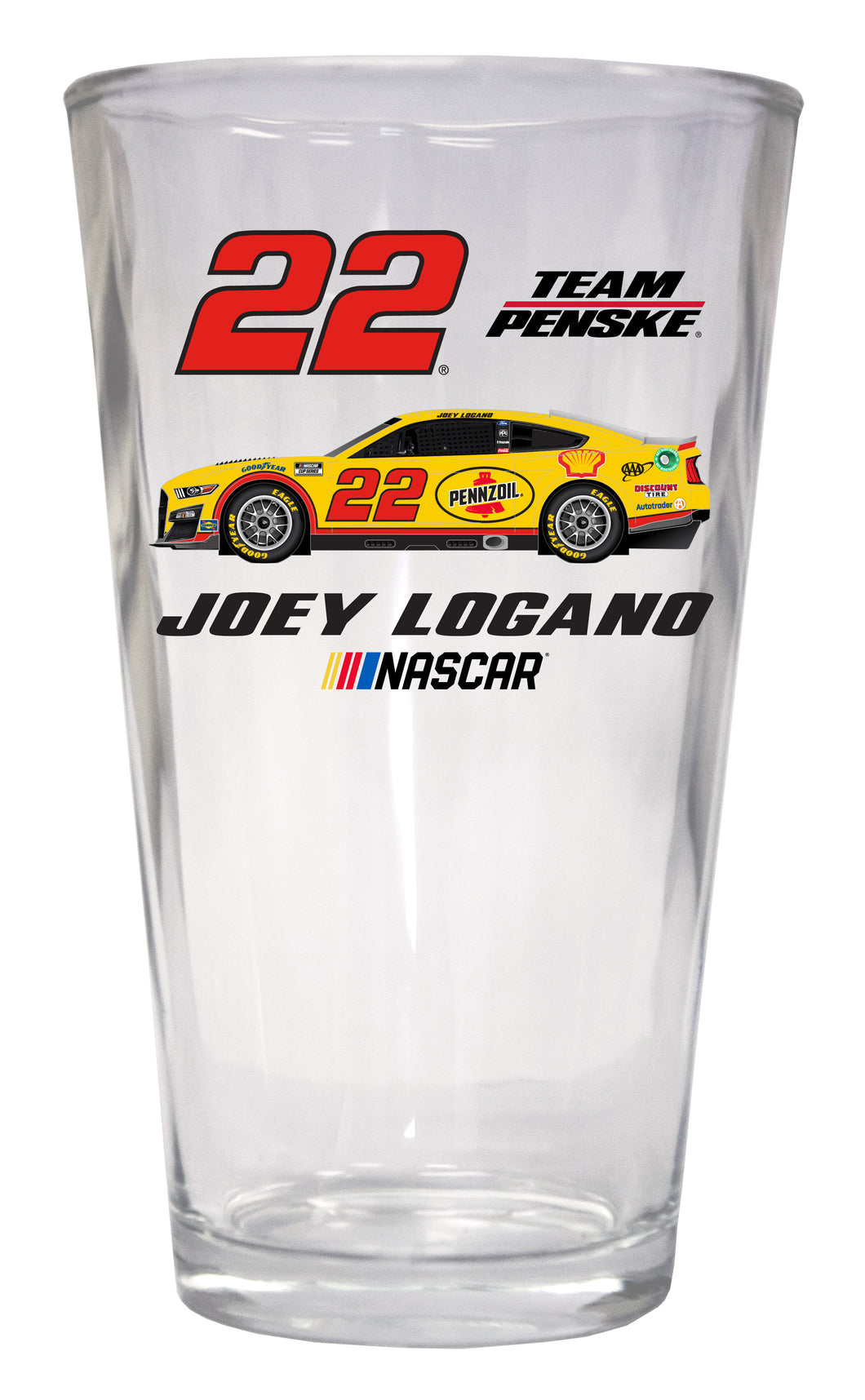 #22 Joey Logano  Pint Glass