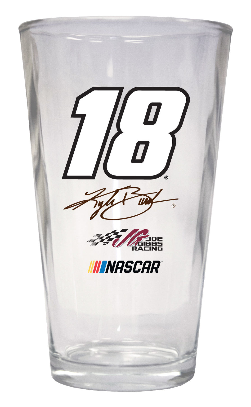 Kyle Busch #18  NASCAR Pint Glass New for 2020