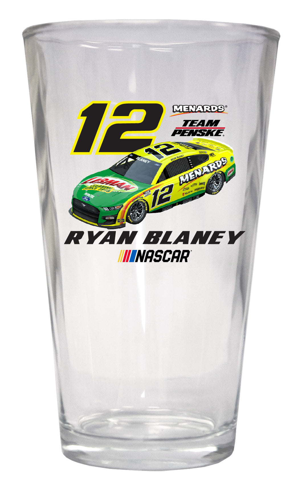 #12 Ryan Blaney  Pint Glass