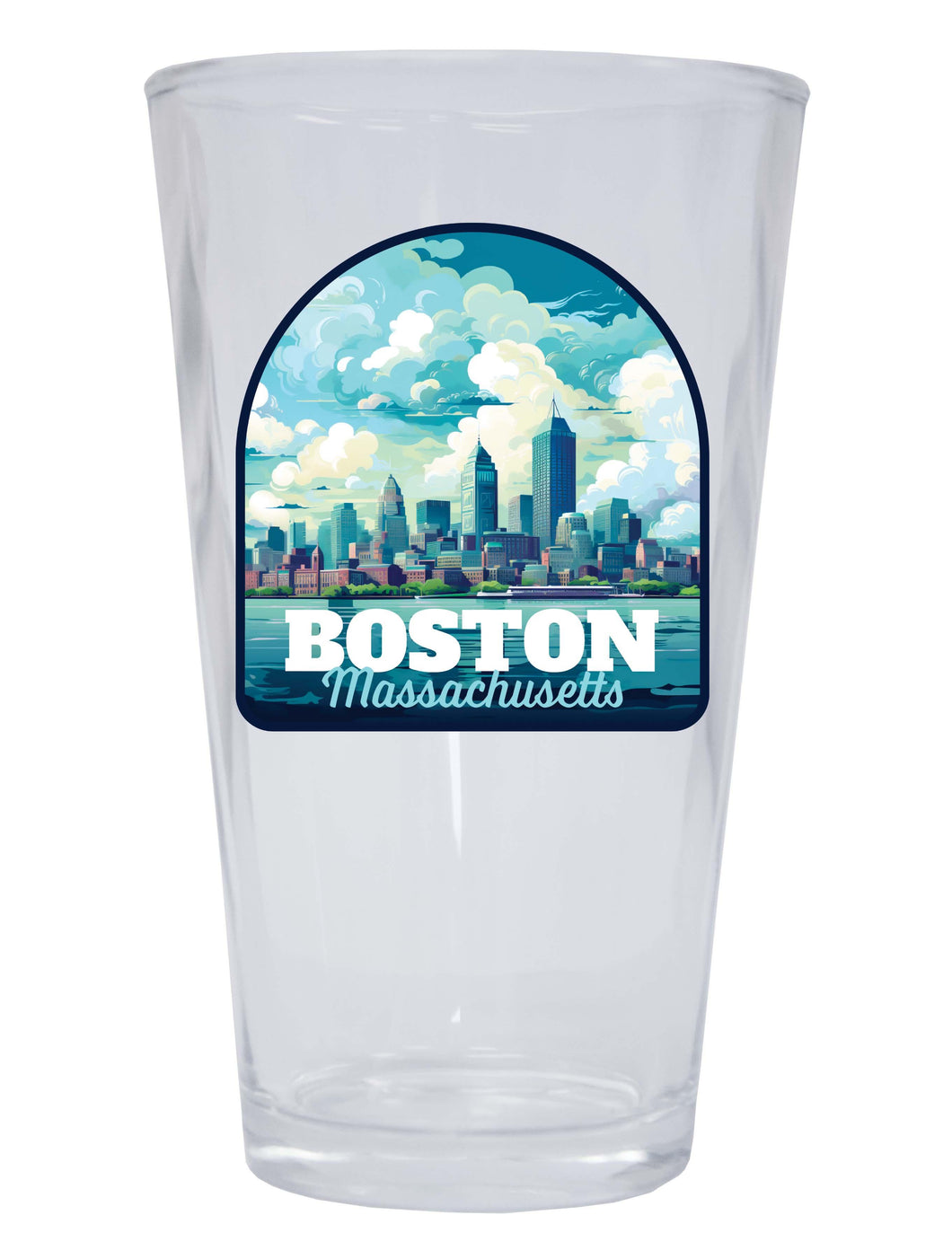 Boston Massachusetts A Souvenir 16 oz Pint Glass