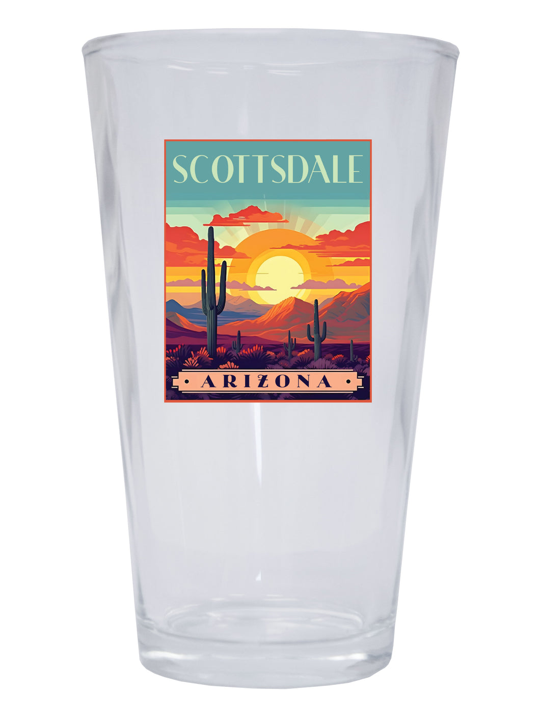 Scottsdale Arizona Souvenir 16 oz Pint Glass