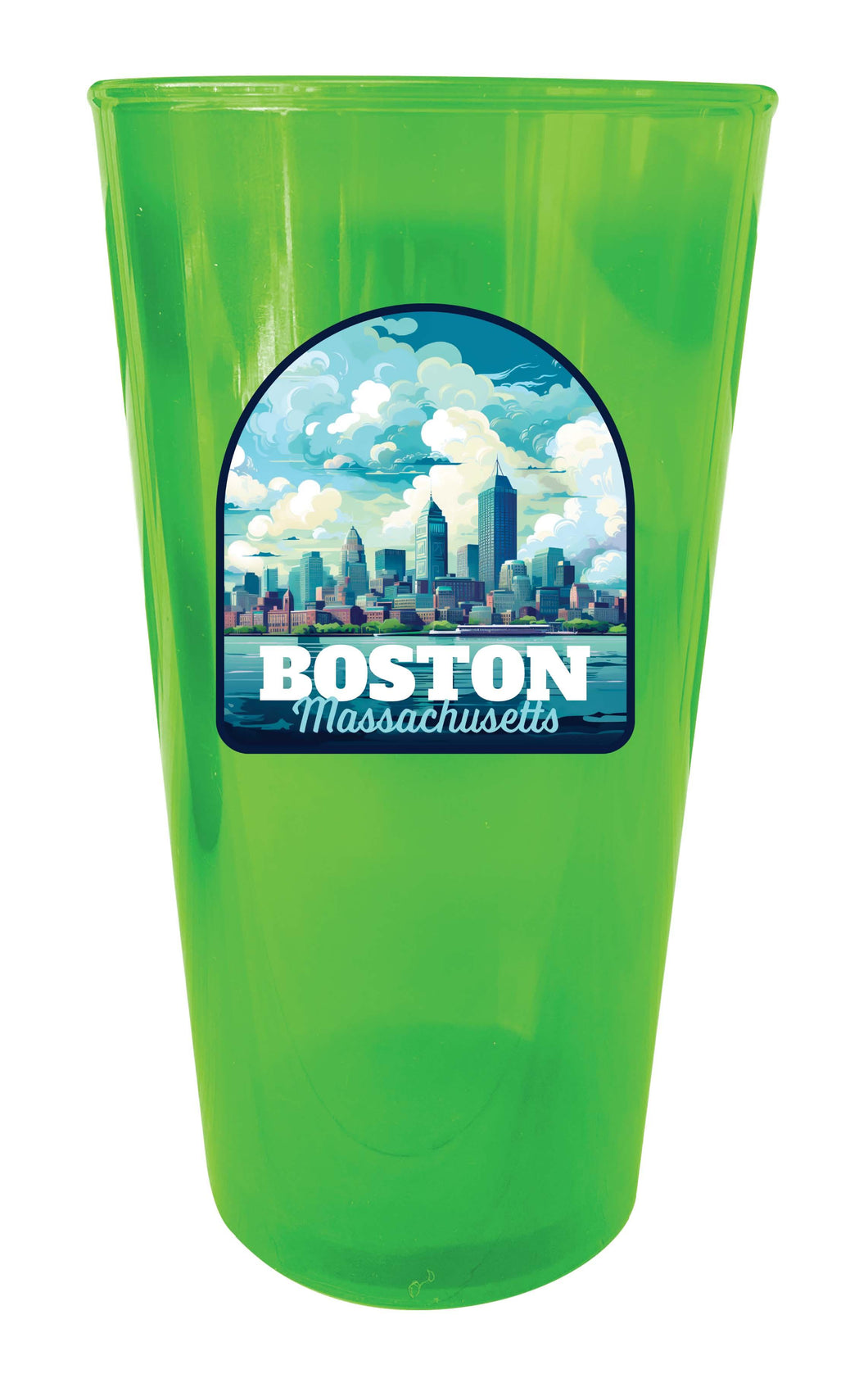Boston Massachusetts A Souvenir Plastic 16 oz pint